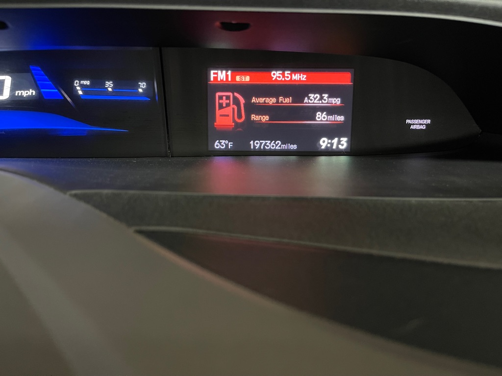 2012 HONDA CIVIC EX